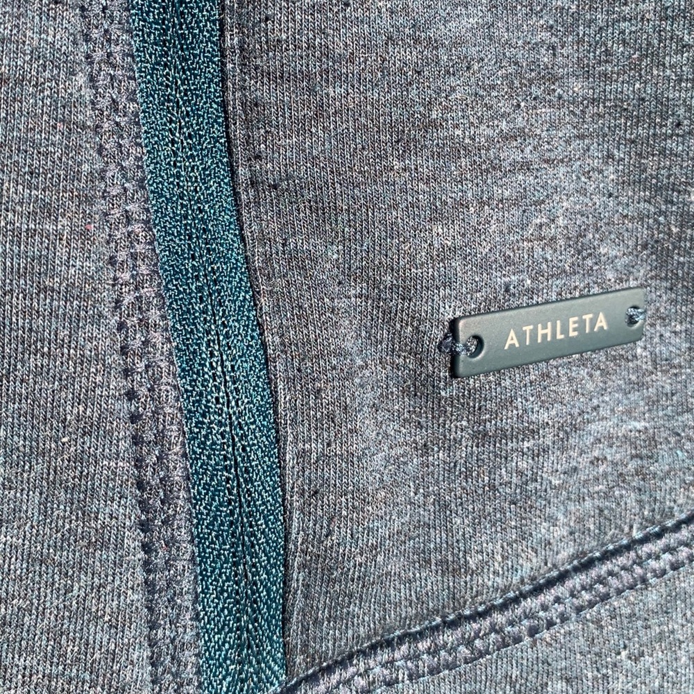 Athleta Teal Full-Zip Hoodie - Picture 4 of 6